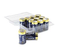 Varta Longlife, batterie alcaline D Mono LR20, confezione da 12 pezzi, in bianco originale richiudibile, più power + scatola per batterie