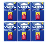 VARTA Longlife Max Power 9V 6LR61 Batteria Alcalina