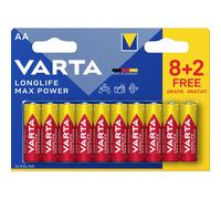 Varta Longlife Max Power AA Blister 10 (8+2) Batteria Stilo (AA)