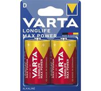 VARTA Longlife Max Power Batterie D Mono LR20 (pacco da 2) Batteria alcaline - Made in Germany - ideali per giocattoli e dispositivi di uso quotidiano