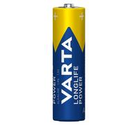 VARTA Longlife Power, Batteria Alcalina, AA, Mignon, LR6, 1,5V, 4-pack, Made in Germany