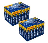 48 batterie alcaline AAA LR03 VARTA potenza di lunga durata 1,5 V