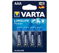 Varta longlife power batteria alcalina aaa lr03 4 unità