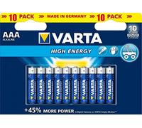 VARTA AL 10XAAA - Batteria alcalina Longlife Power, AAA (micro), confezione da 10