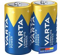 VARTA Longlife Power Batterie C Baby LR14 (pacco da 2) Batteria alcalina - Made in Germany - Ideali per giocattoli, torce, lettori CD e altri dispositivi a batteria