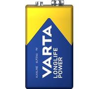 Varta Longlife Power, Batteria Alcalina, 9V, E-Block, 6LP3146