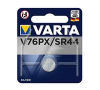 1x 1.55V V 76 PX Batteria monouso SR44 Ossido d''argento (S) Batteria monouso, SR44, Ossido d''argento (S), 1,55 V, 1 pz, Argento