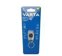 VAR LED MKCL - Torcia a LED KeyChain Light, 15 lm, argento, 2 x CR2016