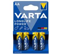 VARTA MICROBATTERY GmbH Batterie alcaline Varta Longlife Power AA, 4 pezzi