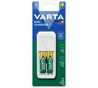 Varta Mini Caricabatterie 57656 Con 2x AA 2100mAh Batterie NiMH Ricaricabili