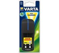 Varta Mini Charger Caricabatterie per 2 pile AA/AAA, Senza Batterie