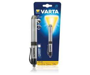 Varta Mini torcia con clip da taschino Pen Light ( LED 3 lm ) Argento e Nero