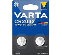 VARTA Pile a Bottone CR2032, confezione da 2, Power on Demand, Lithium, 3V, confezione sigillata di sicurezza, per dispositivi Smart Home, chiavi dell'auto e altre applicazioni