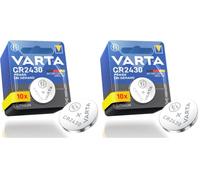 VARTA Pile a Bottone CR2430, confezione da 20, Power on Demand, Lithium, 3V, imballaggio sicuro per i bambini, per dispositivi Smart Home, chiavi dell'auto e altre applicazioni [Esclusivo su Amazon]