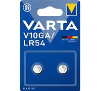 Batteria bottone Varta 1,5V V10GA Alcalina confezione da 2 pile