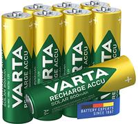 VARTA Pile AA, ricaricabili, confezione da 8, Recharge Accu Solar, batteria ricaricabile, 800 mAh Ni-MH, pronte all'uso, sviluppate per le luci solari da giardino
