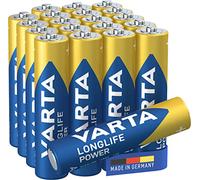 VARTA Longlife Power Batterie AAA Micro LR03 (pacco da 20) Batteria alcalina - Made in Germany - Ideali per giocattoli, torce, controller e altri dispositivi a batteria