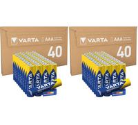 VARTA Pile AAA, Confezione da 80, Industrial Pro, alcaline