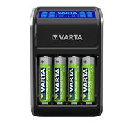 Caricabatterie per Pile Ricaricabili VARTA PLUG + 4 Batterie AA Stilo 2100mAh