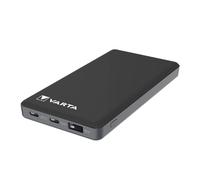 VARTA Power Bank 10000mAh, Batteria Esterna Power on Demand con 4 porte (1x Micro USB, 2x USB A, 1x USB C), compatibile con tablet & smartphone, pacco di stoccaggio in imballaggio ecologico