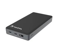 VARTA Power Bank 20000mAh, Batteria Esterna Power on Demand con 3 porte (1x USB A, 2x USB C), compatibile con tablet & smartphone, pacco di stoccaggio in imballaggio ecologico