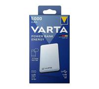 VARTA Power Bank 5000 mAh USB C 3 Porte Ricarica Rapida Bianco