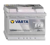 VARTA Professional Dual Purpose EFB (LED60) 12V 60Ah 640A - Batteria EFB per camper, roulotte & barche, starter e servizi, manutenzione zero, energia media