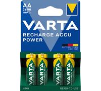 Varta Rechargeable Accu 2600mAh Pile Ricaricabili Stilo AA - Blister 4 Batterie