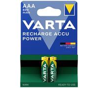 BATTERIE RICARICABILI VARTA AAA 2PZ MINI STILO 1.2 V 800MAH RIC8 COD. 56703 HR03 NI/MH RECHARG ACCU POWER