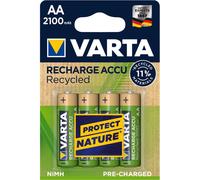 Varta Recycled AA 2100mAh Batteria ricaricabile Stilo AA Nichel-Metallo Idruro (NiMH) NEW