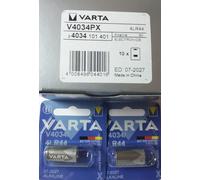 Varta - Set di 12 blister di 1 batteria v4034 PX 4LR44 6 V