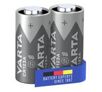 Varta, Set di 2 Batterie al Litio 3V CR123A 1430 mAh per Dispositivi Elettrici
