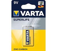 VARTA Superlife 10500122 - Batteria 9 Volt Block 6F22, capacità 350 mAh