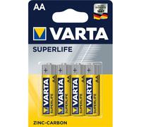 BATTERIE VARTA AA 4PZ 2006 SUPERLIFE MN1500 LR6 ZINCO-CARBONE 4PZ STILO AA - DURATA GARANTITA