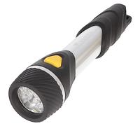 Varta Day Light Multi LED F20 LED Flashlight (incl. 2x Longlife Power AA e cordino, a prova d'urto) argento/nero per la casa, per tutti i giorni, per le interruzioni di corrente