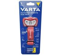 Varta Torcia Frontale LED H30R Pro Outdoor 400lm IPX4 con 3x AAA Incluse