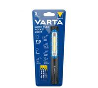 Varta Torcia LED Da Taschino Work Flex 110 Lumen Batterie AAA 2 Modi