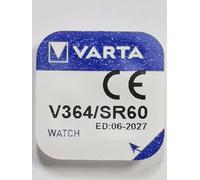 Varta V 364 Silver-Oxide (S) 1.55V non-rechargeable battery - non-rechargeable batteries (Silver-Oxide (S), Button/coin, 1.55 V, 1 pc(s), 18 mAh, 6.8 mm)