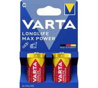 VARTA Longlife Max Power Batterie C Baby LR14 (pacco da 2) Batteria alcaline - Made in Germany - ideali per giocattoli e dispositivi di uso quotidiano