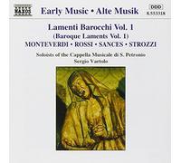 Various Composers Lamenti Barocchi (Baroque Laments) Vol.1 (CD) Album