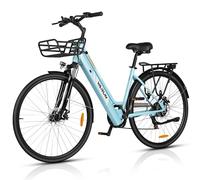 VARUN Bici Elettrica, 28'' Bicicletta Elettrica Donna/Uomo con Sensore di Coppia, Batteria da 36V 360Wh, Massima Autonomia Fino a 80km, 3 Modalità, Ebike a 6 Velocità Ideale per gli Spostamenti Urbani