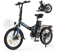 VARUN Bici Elettrica Pieghevole, 20'' Bicicletta Elettrica, con Motore 250W Batteria Li-Ion Rimovibile 48V Bici Elettrica Uomo, 7 Velocità Bicicletta Elettrica Donna