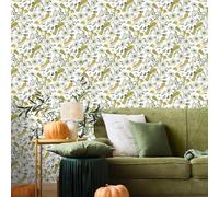 VaryPaper Carta da Parati Floreale e Uccelli Vintage 44.5cmx200cm Pellicola Adesiva Decorativa Floreale Carta Adesiva per Mobili Fantasia Carta Adesiva per Pareti Bambini Cameretta Soggiorno Armadio