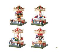 VARZI Carillon Carosello Natale LED e Suoni 18 cm