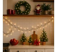 VARZI Catena Luminosa LED Compatta con 3000 Luci Bianco Caldo, 8 Effetti Luce, Timer e Cavo Verde, Luci Natalizie per Esterni 6000cm 1956