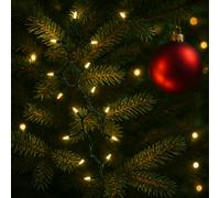 VARZI Catena Luminosa LED Compatta da Esterno con 750 Luci Bianco Caldo, 8 Giochi di Luce e Timer, Cavo Verde per Alberi e Facciate 1600cm 1956