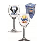 VARZI Selezione Cartoleria 1956 Calice Vetro Festa Del Papà Con Dedica Assortito