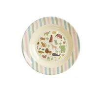 VARZI Selezione Cartoleria 1956 Rice Piatto Fondo Per Bambini Melamina Animali Giungla Dim.20cm