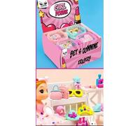 VARZI Selezione Cartoleria 1956 Set Gommine Da Cancellare Girl Power 4pz.