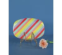 VARZI Selezione Cartoleria Rice Piatto Piano Rettangolare Melamina Summer Rush 22x30cm